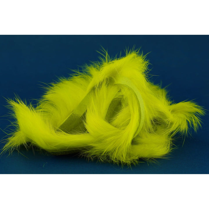Neon chartreuse Magnum Rabbit Strips on dark blue background