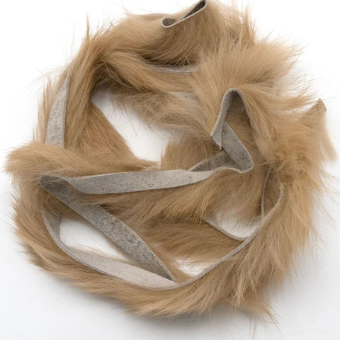 Light tan golden-brown Magnum Rabbit Strips for natural patterns