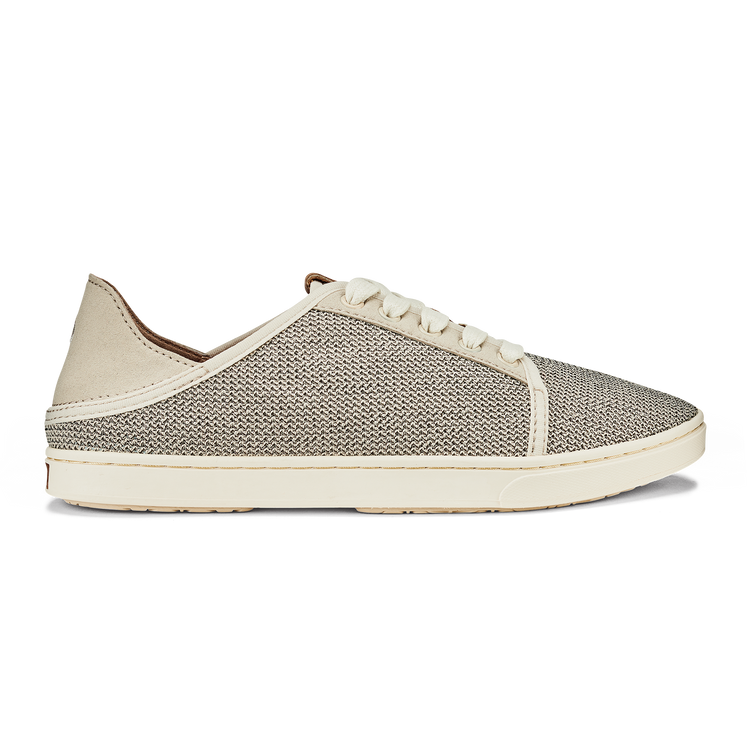 Olukai Pehuea LI beige mesh sneaker side profile
