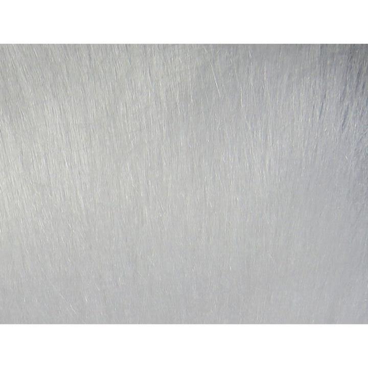 Metallic silver Hareline Polar Fiber texture close-up