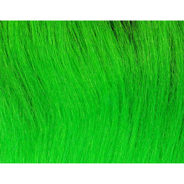 Neon green Hareline Polar Fiber high visibility fly fur