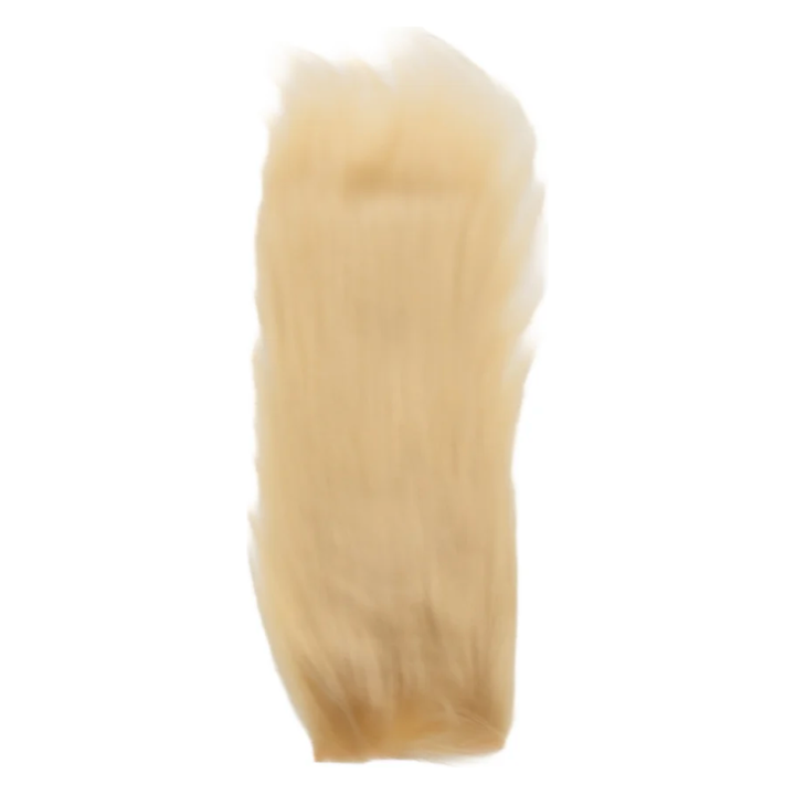 Cream Hareline Polar Fiber strip for baitfish imitations