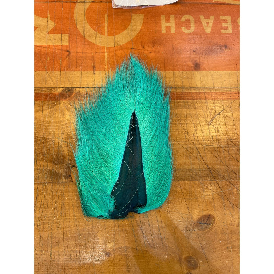 Teal Dyed Deer Tail for Fly Fishing