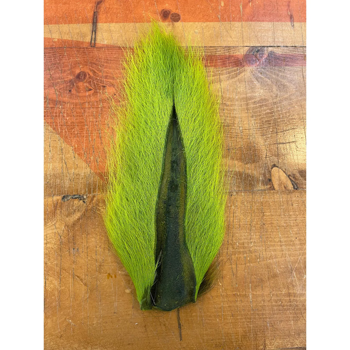Lime Green Dyed Prime Buck Tail