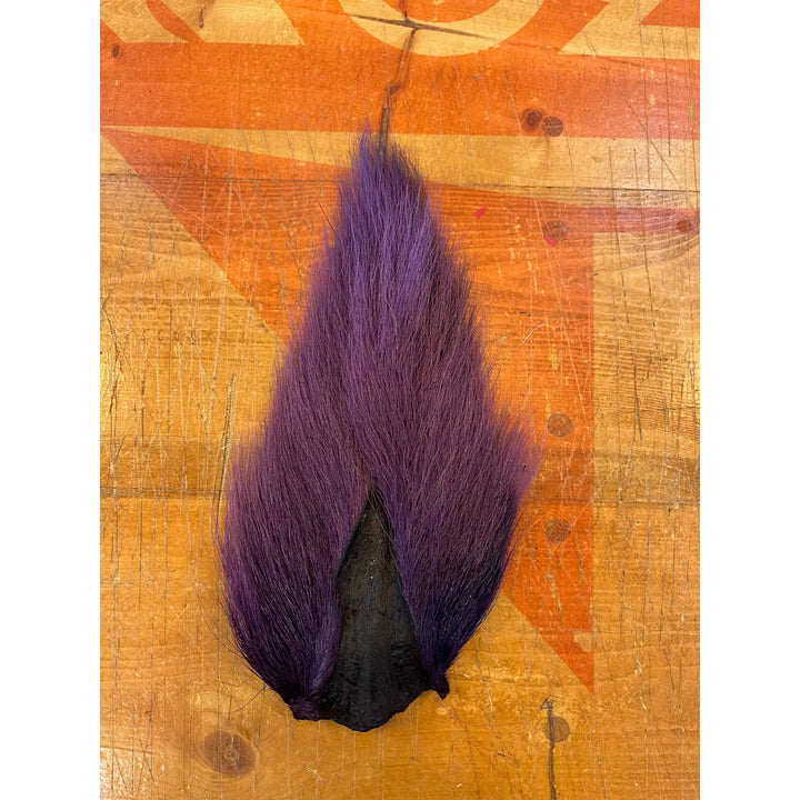 Purple Dyed Deer Tail for Fly Tying