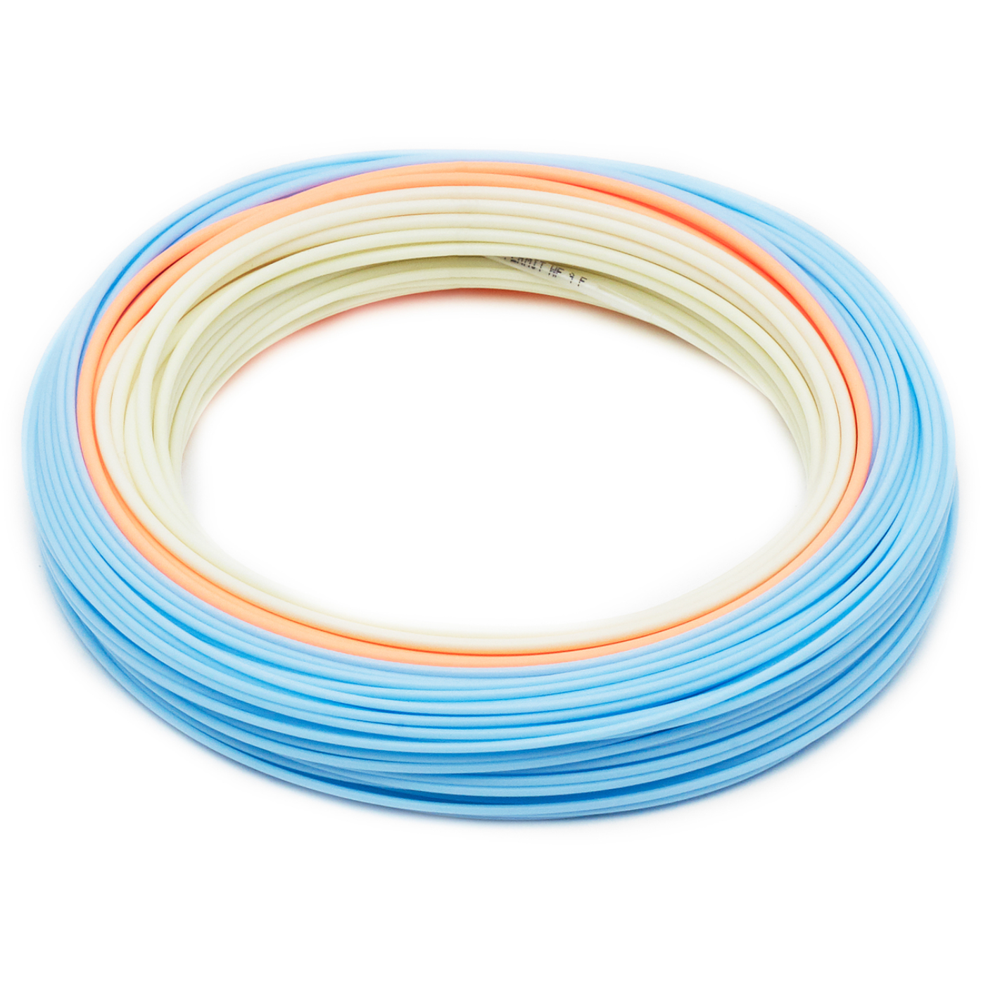 RIO Elite Permit WF9F fly line with light blue, orange, and cream color gradient
