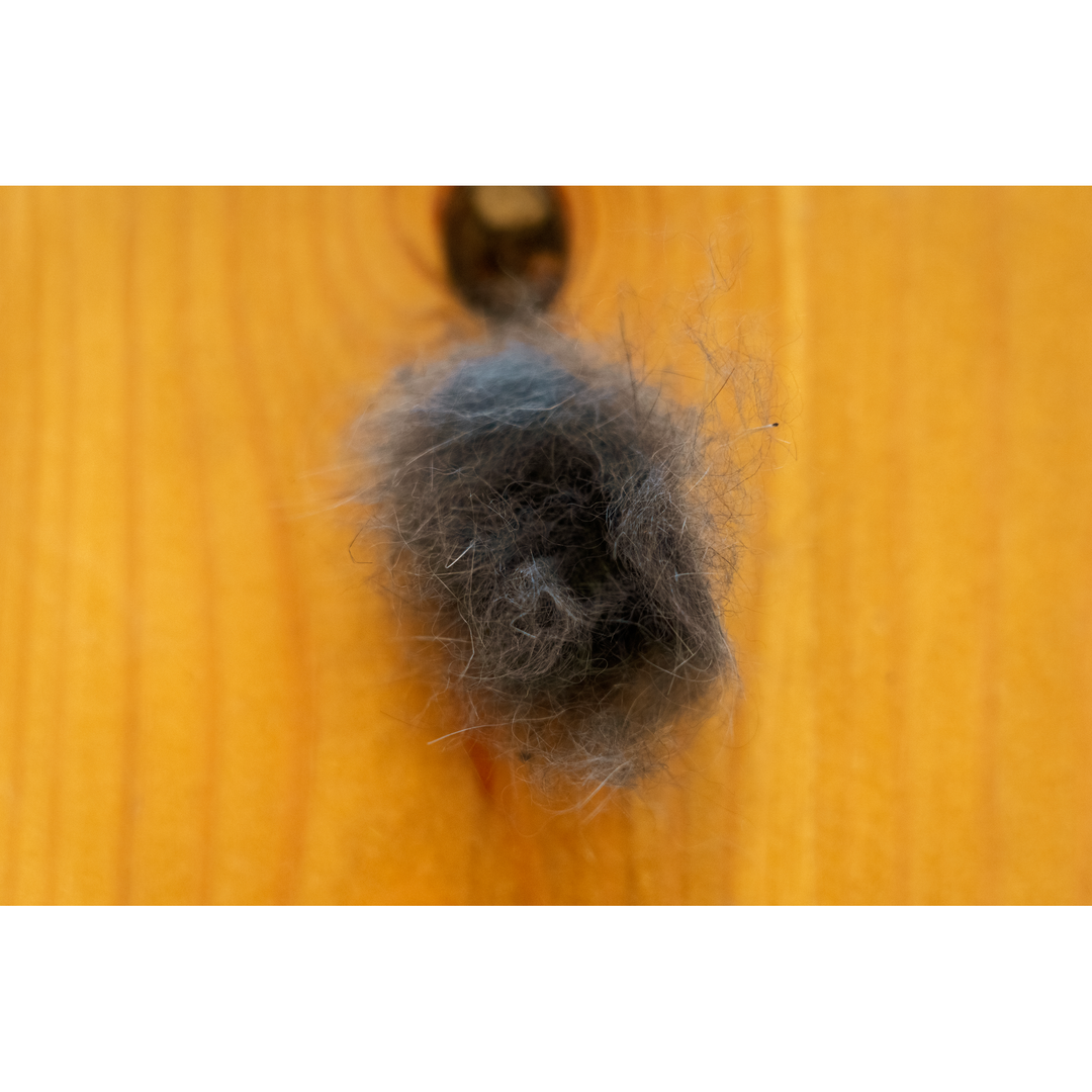 Grayish-black rabbit dubbing for fly tying materials