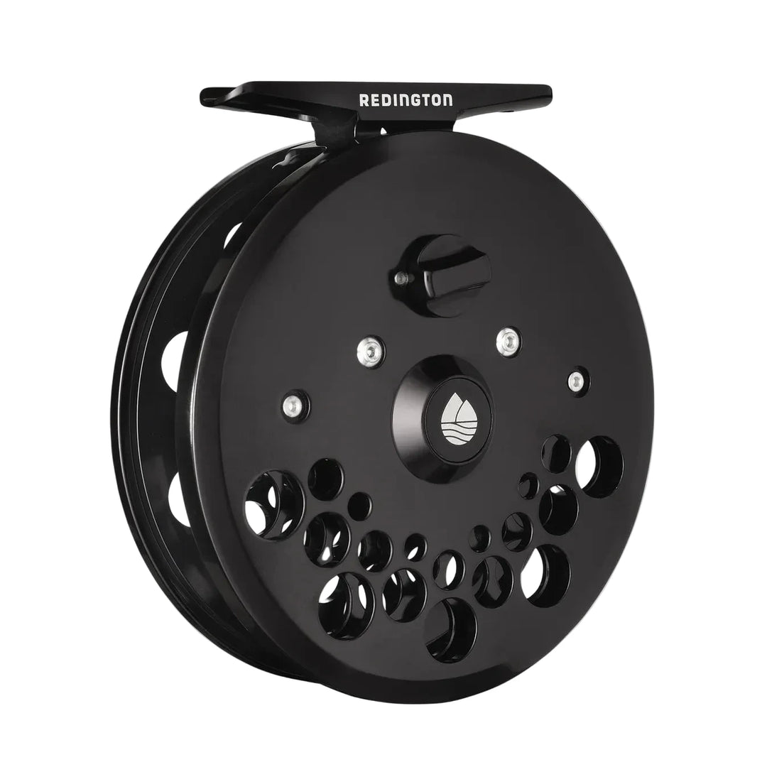 Black Redington Classic Trout fly reel with matte finish and mid-arbor design