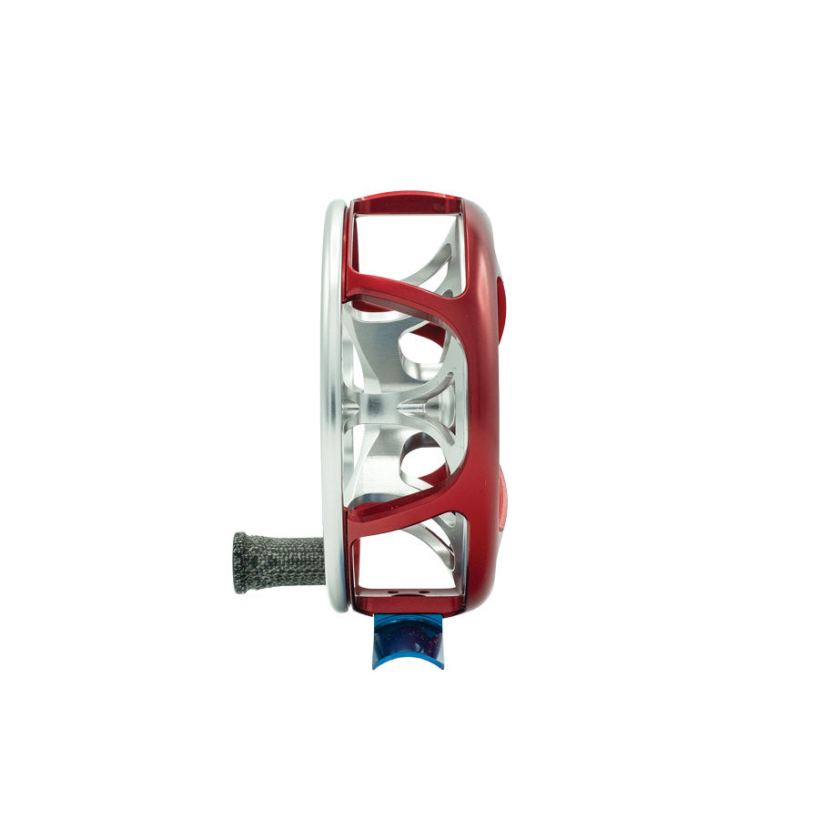 Ross Colorado red anodized fly reel side view