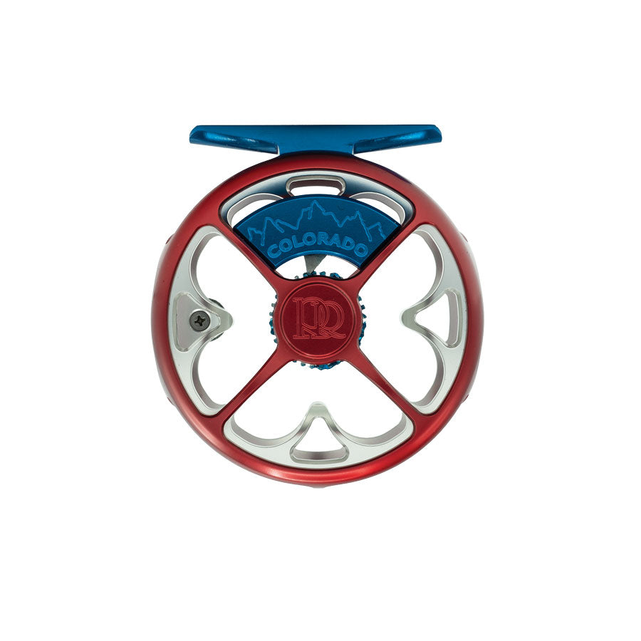 Ross Colorado fly reel back plate mountain logo