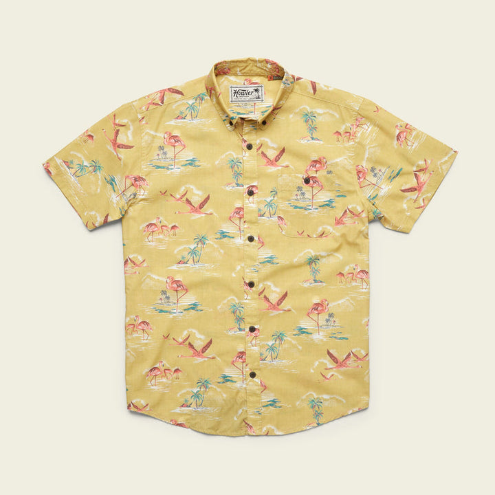 Howler Bros - Mansfield Shirt - Flamingo Flamboyance