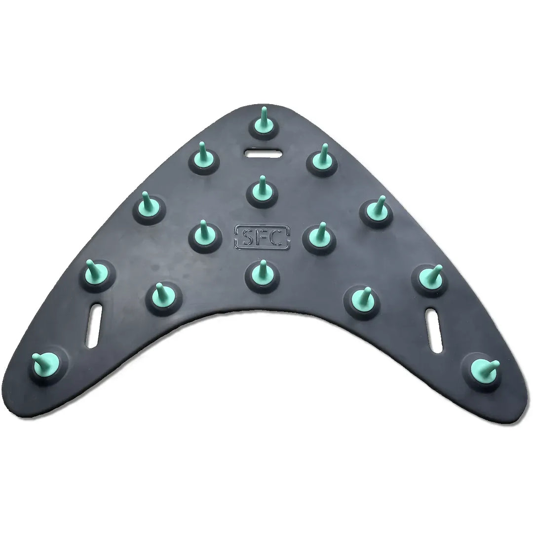 SFC fly line management mat with mint green spikes
