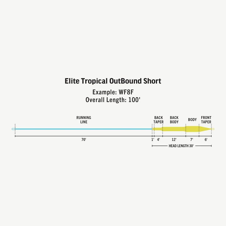Rio Elite - Tropical OutBound Short (Intermediate Fly Line)