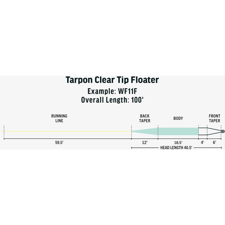 Rio Premier Tarpon Taper Clear Tip Floater