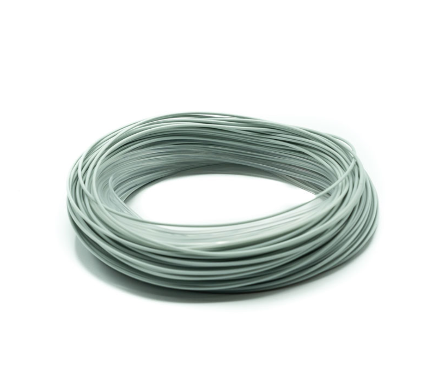 Scientific Anglers Magnitude Grand Slam clear floating fly line coiled in grey-green
