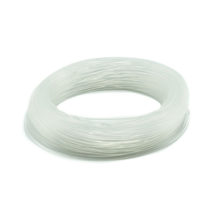 Close-up of Scientific Anglers Magnitude clear float fly line showing slick DuraCoat finish