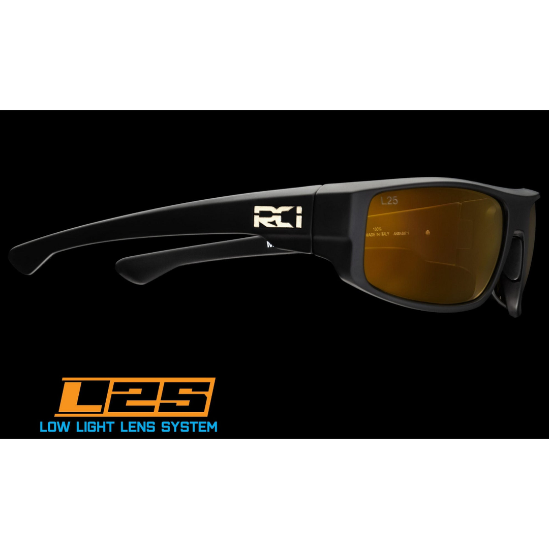 RCI Optics- Mosquito Lagoon Matte Black/ Bronze Copper Flash Mirror L25 (IN STOCK)