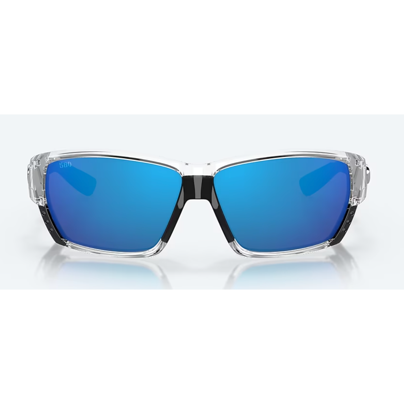 Costa Del Mar Tuna Alley Sunglasses - Crystal/Blue Mirror 580G
