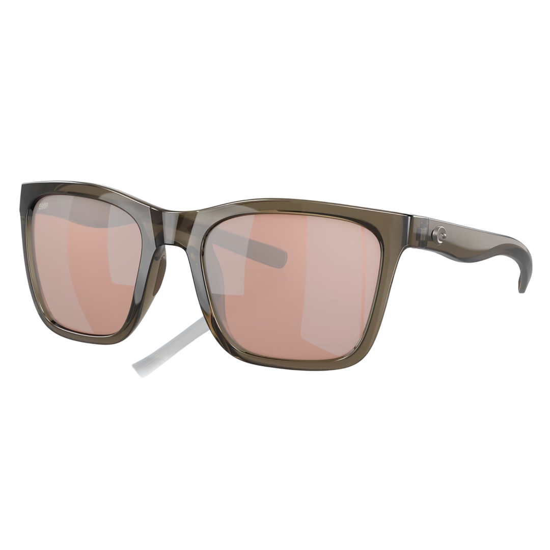 Costa  - Panga, Shiny Taupe w/Copper Silver Mirror Polarized Polycarbonate (IN STOCK)