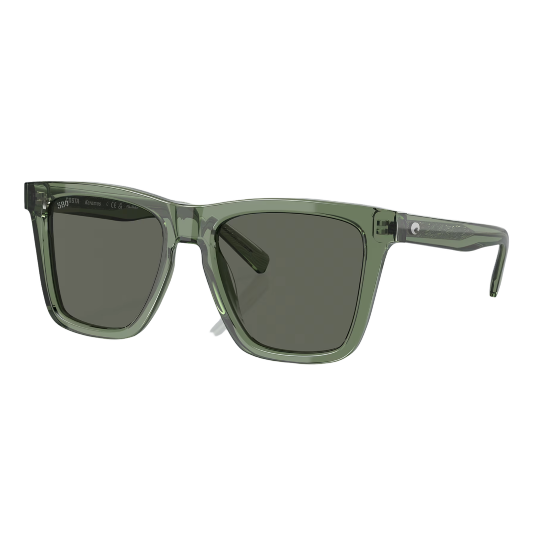 Costa  - Keramas, Olive w/ Gray Mirror Polarized Glass (IN STOCK)