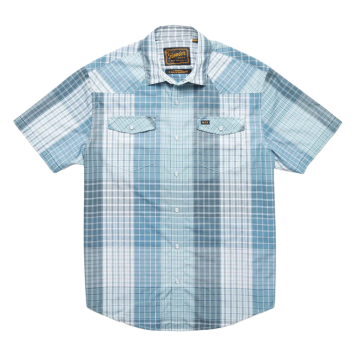 Howler Bros - H Bar B Snapshirt - Cottage Plaid : Blues