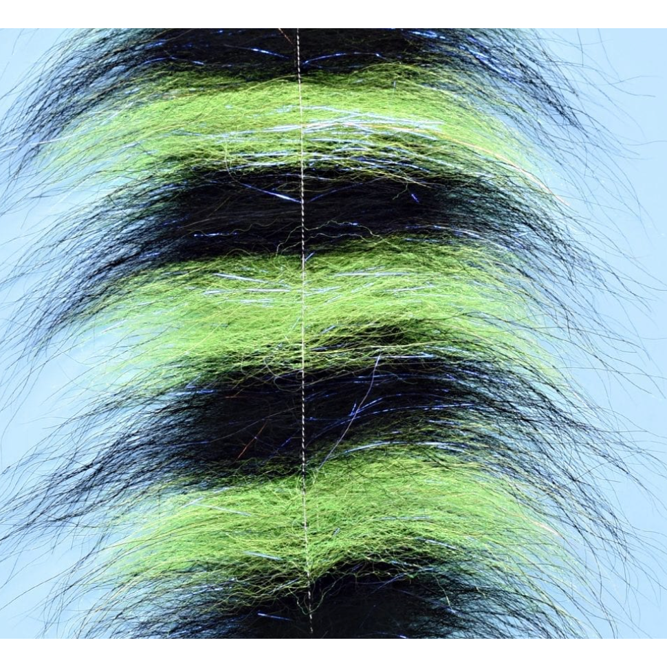 EP Sommerlatte's Grizzley Foxy Brush 3" - Black & Chartreuse