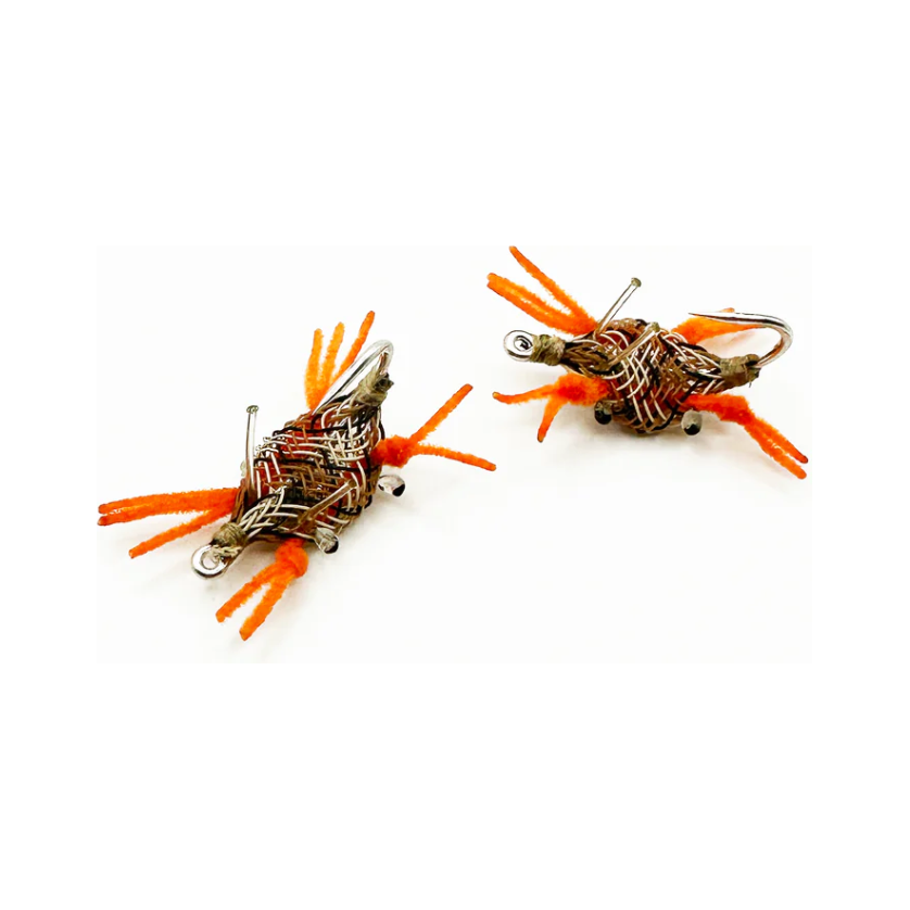 FlyMan Fishing Co. Alphlexo Crab - Mottled Tan w/Orange Legs #6