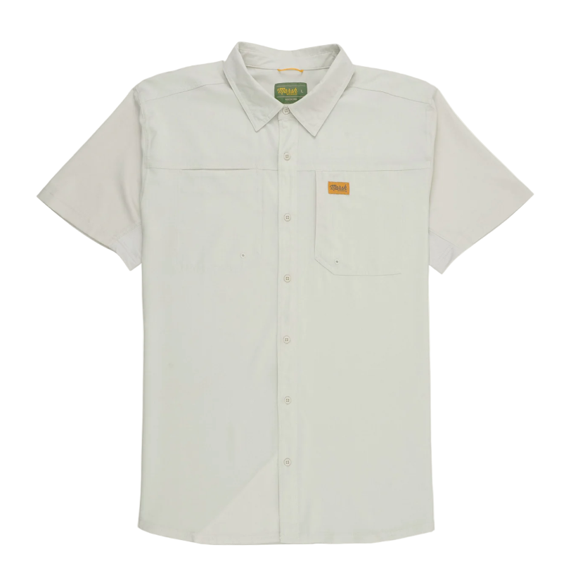 Marsh Wear Lenwood Tech Short Sleeve Shirt - Stone