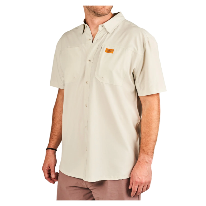 Marsh Wear Lenwood Tech Short Sleeve Shirt - Stone