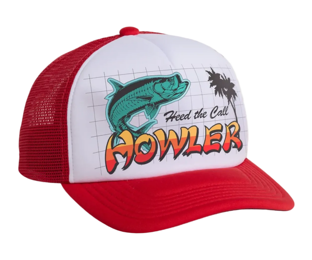 Howler Bros - Tarpon Grid Foam Dome - Red / White