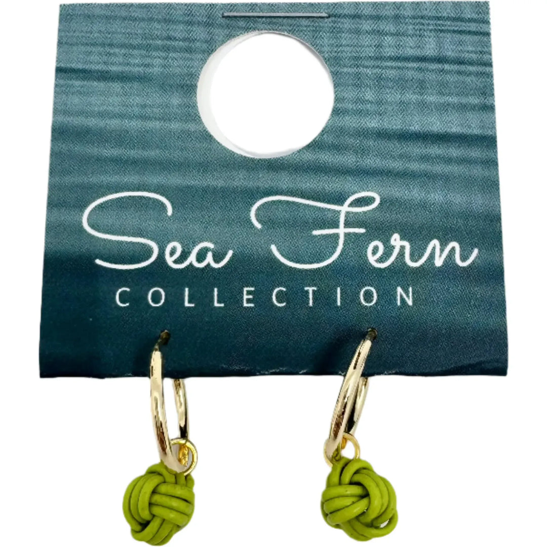 Sea Fern Gold - Fly Line Earrings