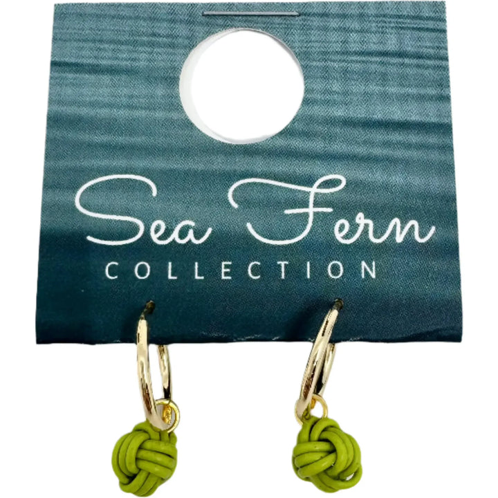 Sea Fern Gold - Fly Line Earrings