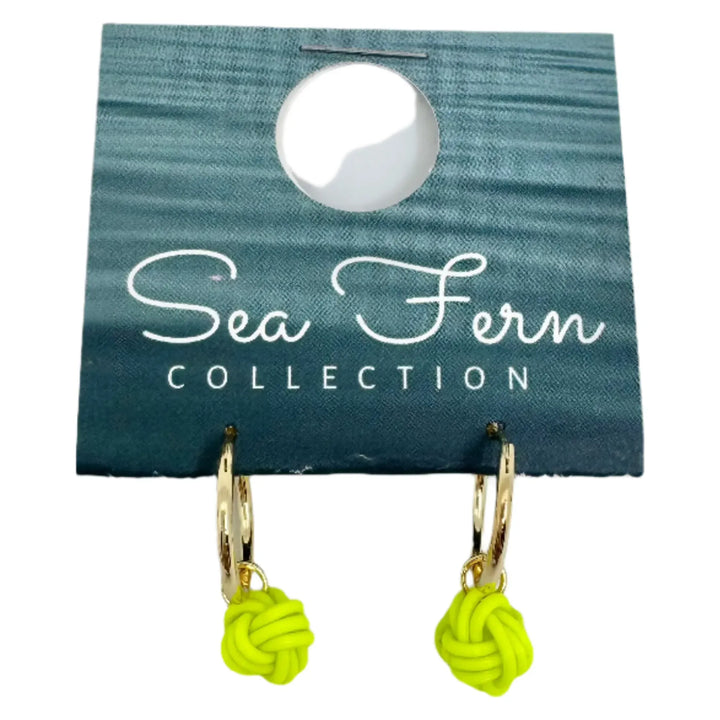 Sea Fern Gold - Fly Line Earrings