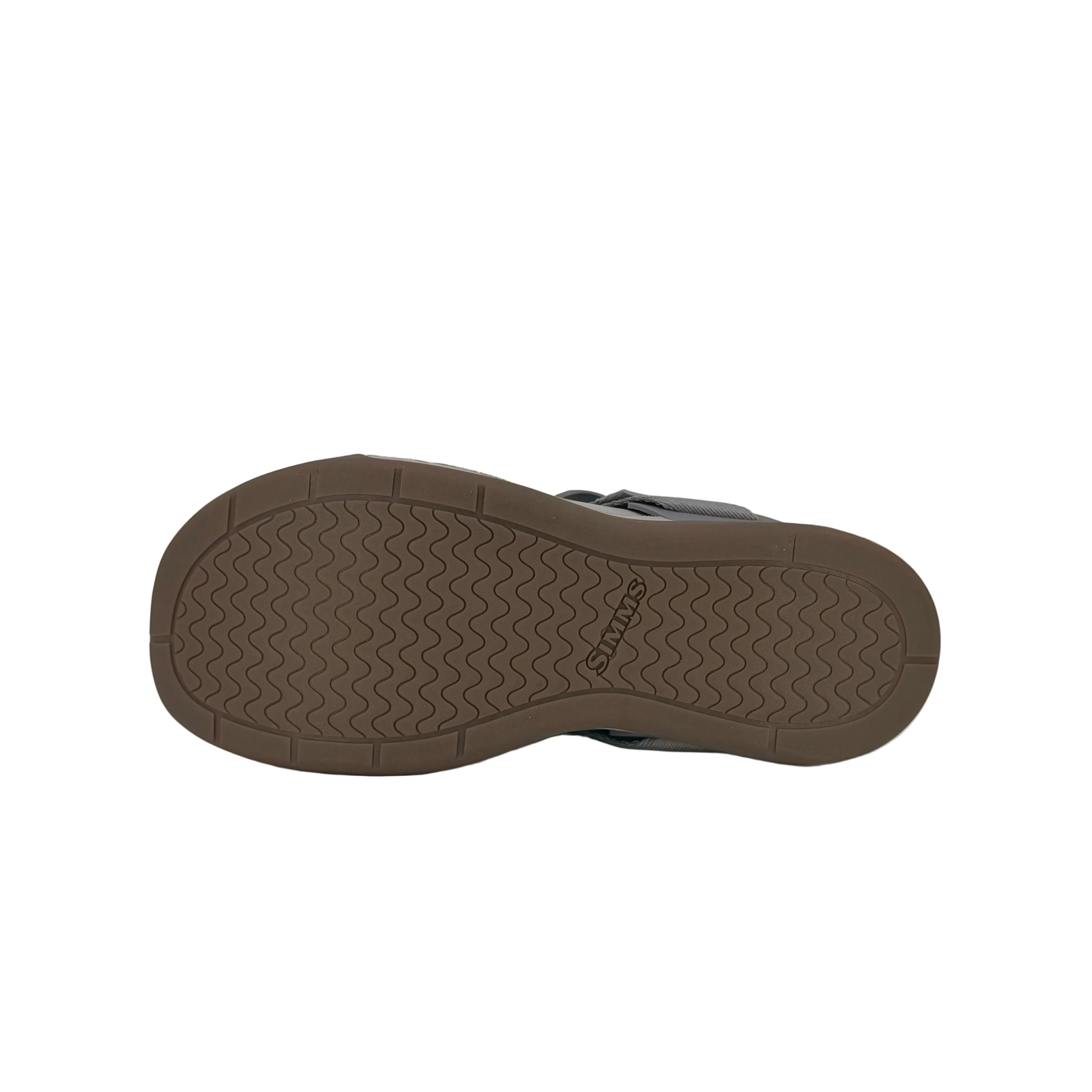 Simms Drifter gum rubber outsole non-marking tread detail