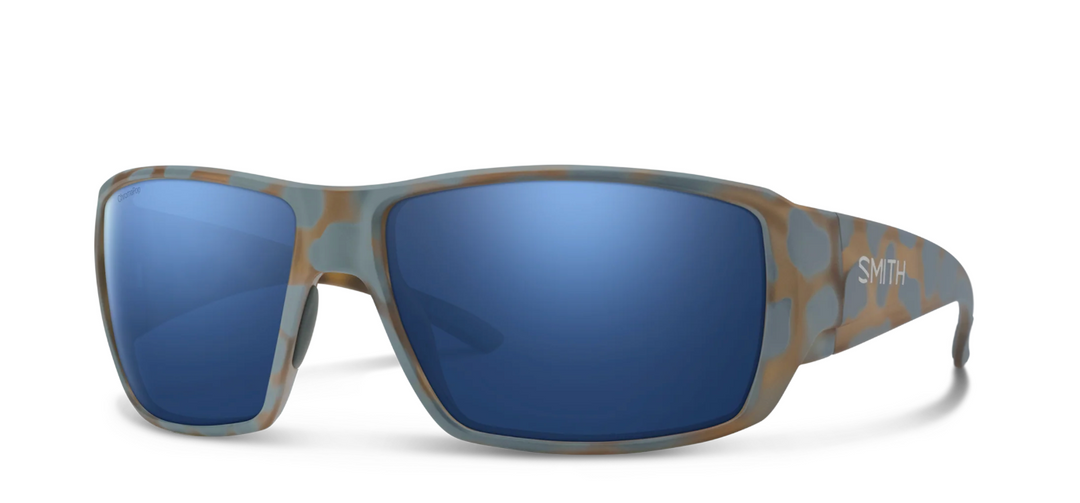 Smith Guides Choice - Matte Flint - ChromaPop Glass Polarized Dark Blue Mirror