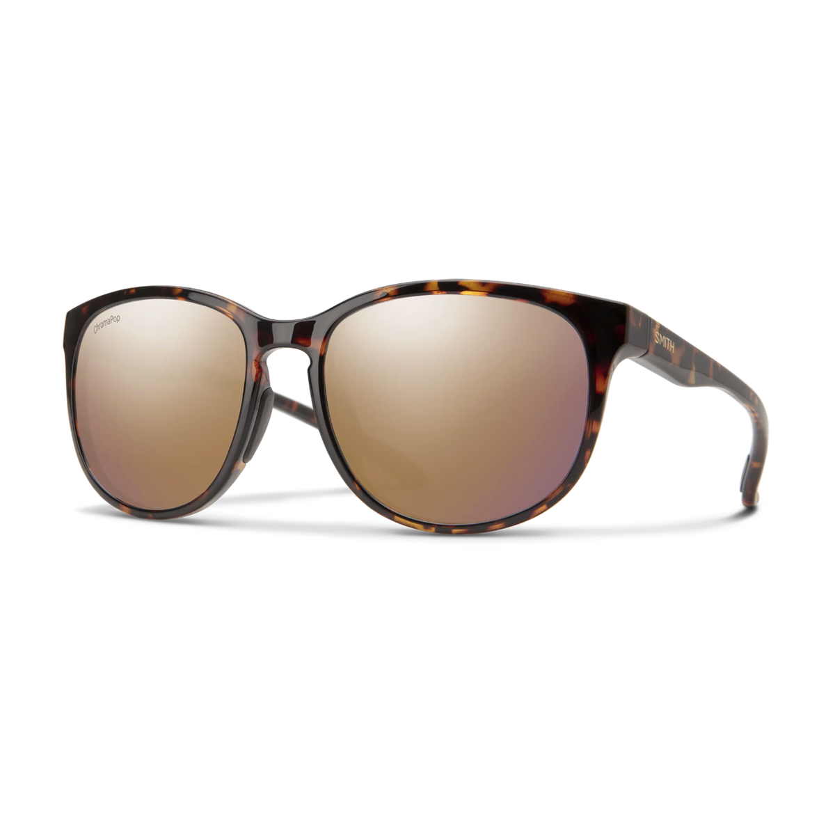 Front view of Smith Lake Shasta polarized sunglasses showing ChromaPop lens detail