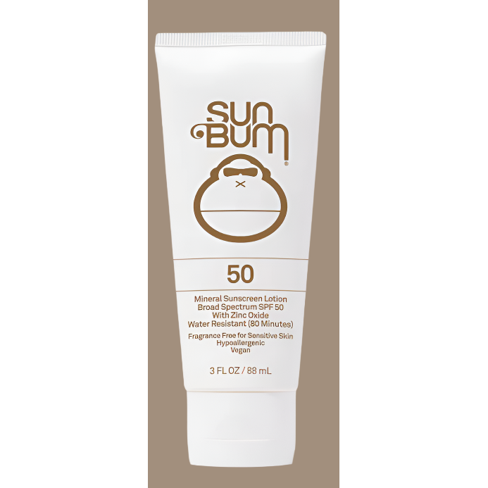 Sun Bum SPF 50 Mineral Sunscreen Lotion tube for sensitive skin