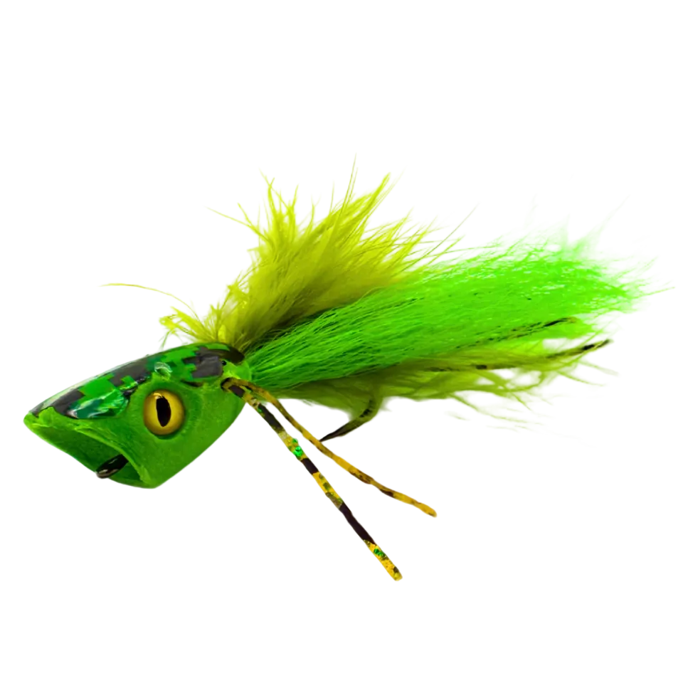 Surface Seducer® Double Barrel™ Bass Bug popper Green 