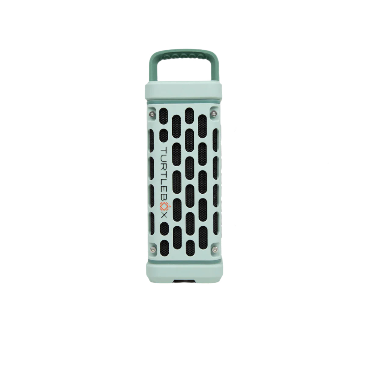 Turtle Box Ranger portable Bluetooth speaker in River Rock mint green with rugged design