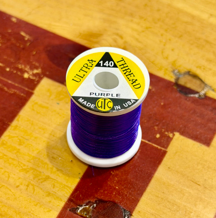 Deep Purple UTC Ultra 140 fly tying thread spool