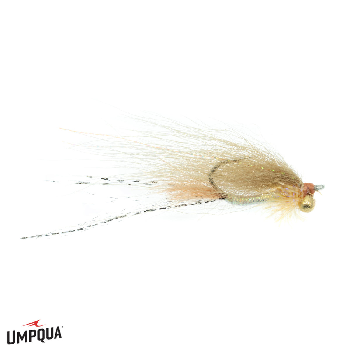 Umpqua Chewy's Cyclops tan and orange shrimp-style bonefish fly