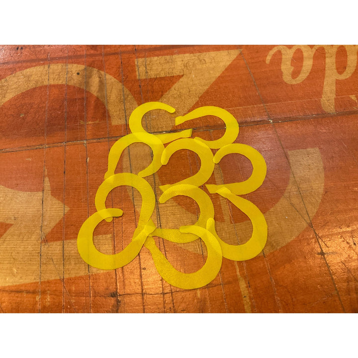 Bright yellow Wapsi Fly Tails silicone strips for fly tying materials