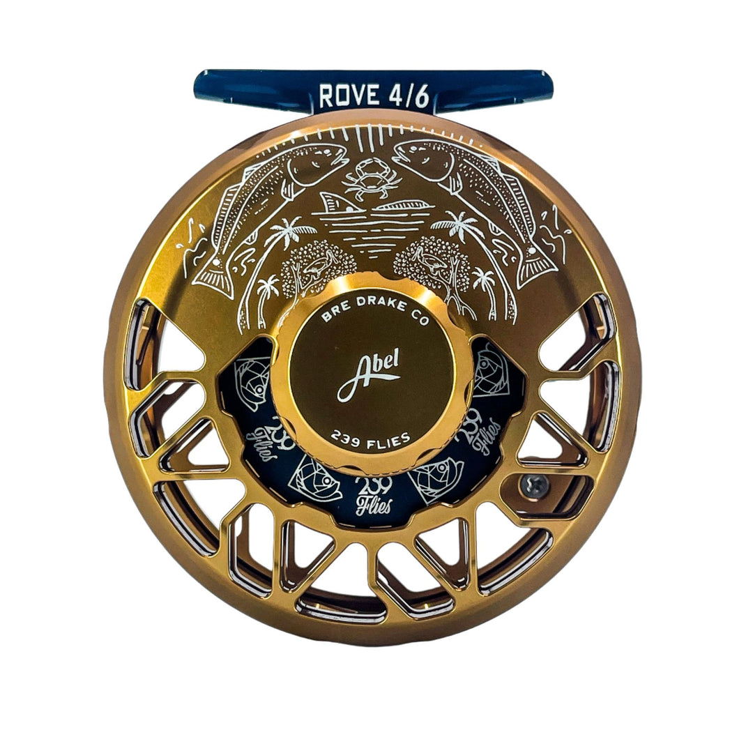 Abel Rove 4/6 Bronze w/ Bronze Drag Knob, 239 Drag Plate & Walnut Handle - 239 X Bre Drake Art (IN STOCK)