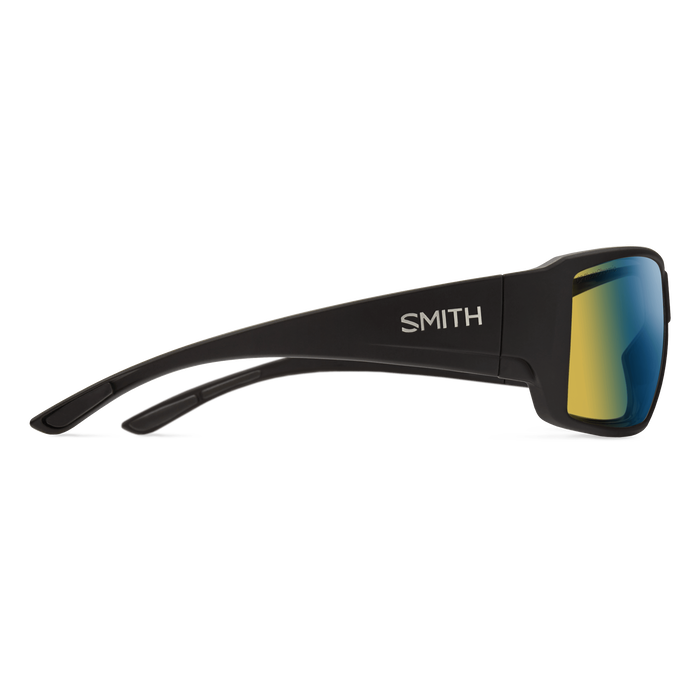 Smith Guide's Choice - Matte Black + ChromaPop Glass Polarized Yellow Blue Mirror Lens (IN STOCK)