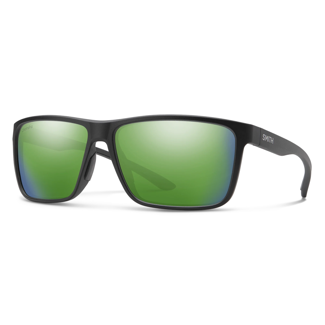Smith Riptide - Matte Black + ChromaPop Polarized Green Mirror(IN STOCK)