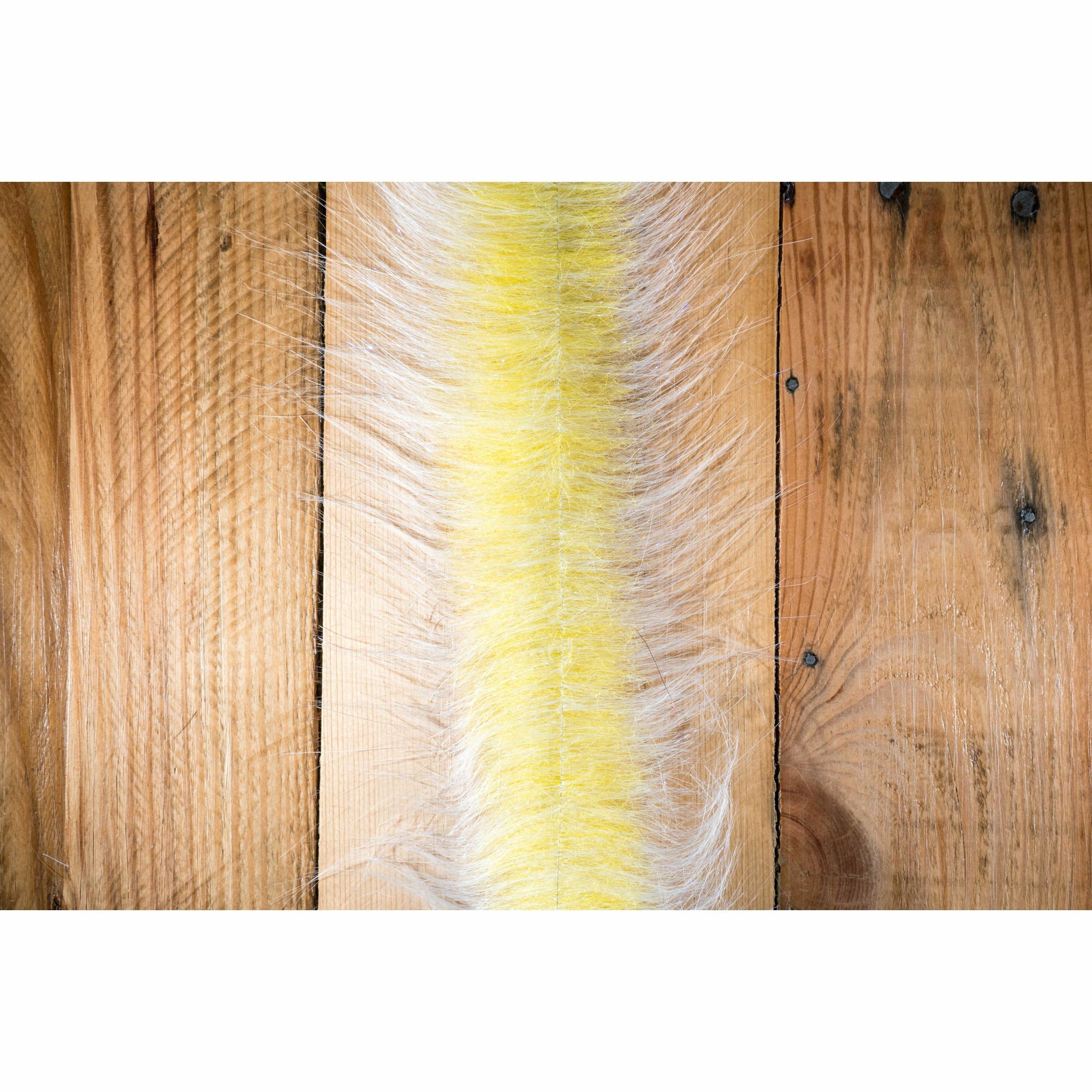 EP Craft Fur Brush 3" - White & Yellow