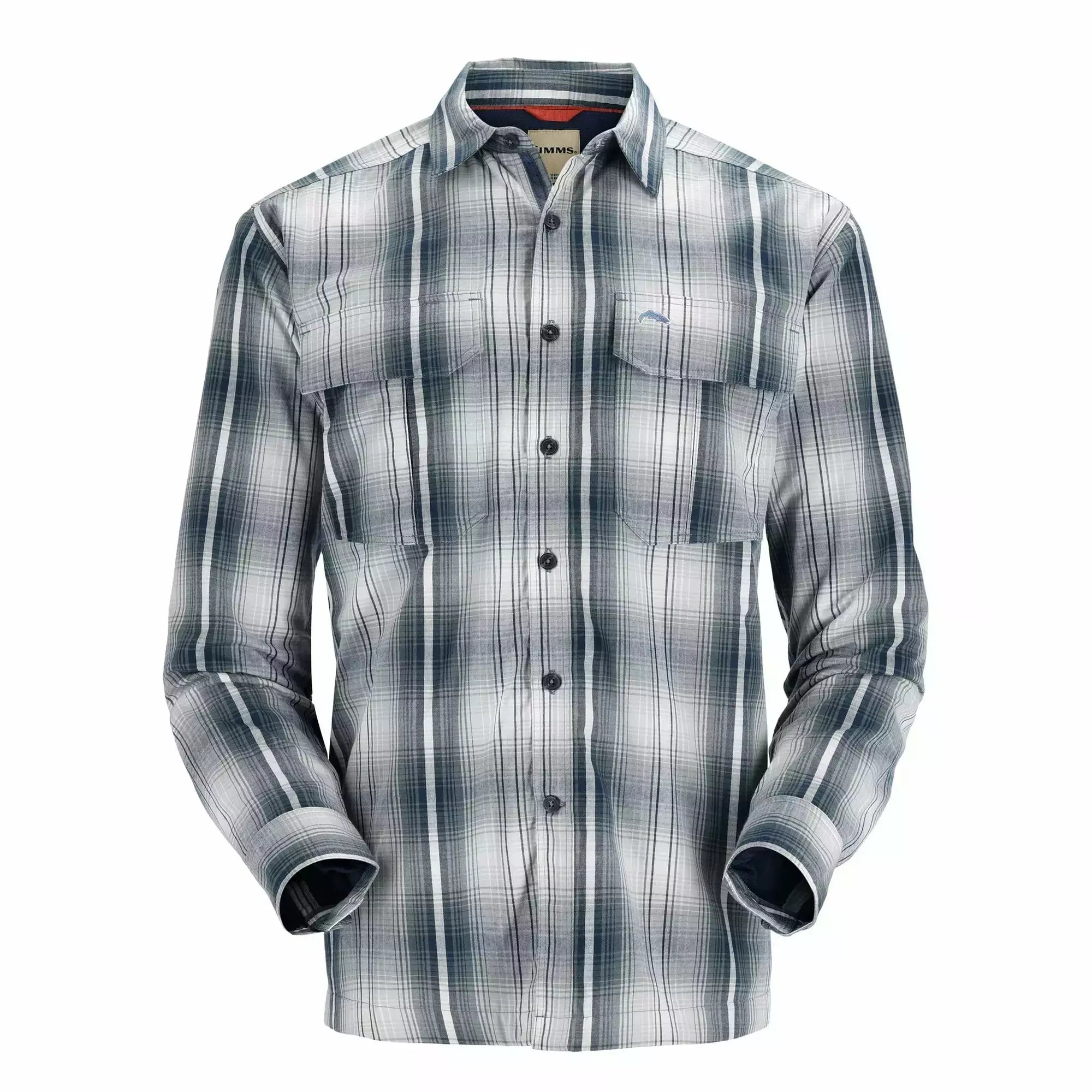Simms Men's ColdWeather Shirt - Navy Sterling Plaid