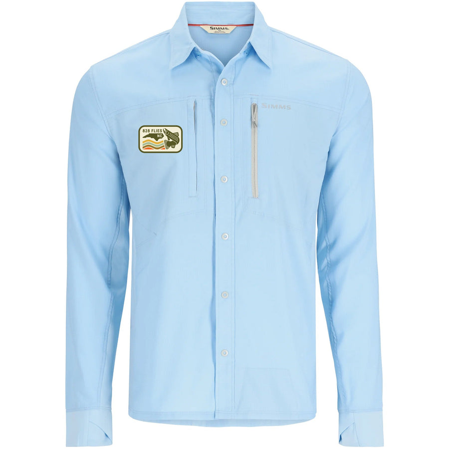 828 Flies X Simms Men's Intruder® BiComp Fishing Shirt - Sky Blue – 239  Flies