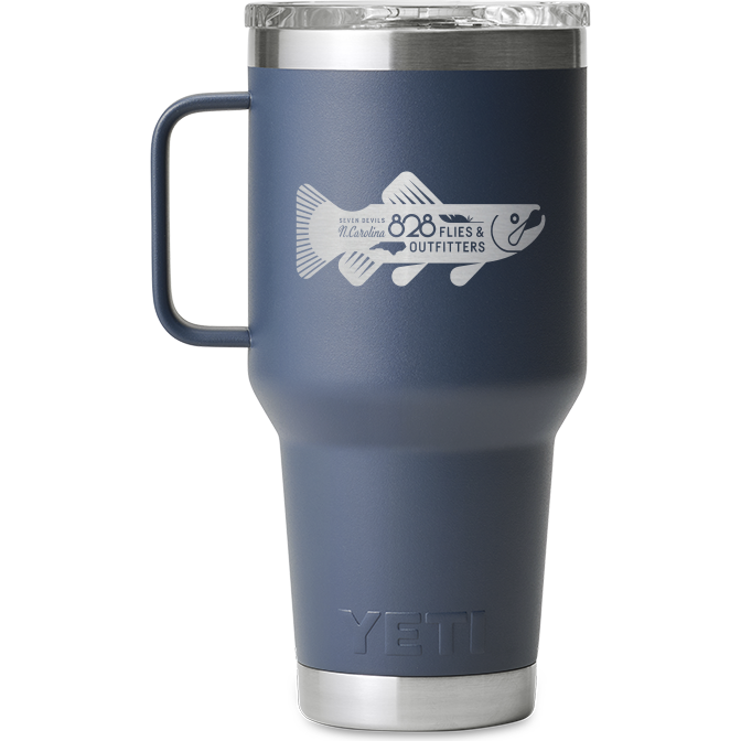 REAL YETI 30 Oz. Travel Mug With Stronghold Lid Laser Engraved Seafoam  Stainless Steel Yeti Rambler Vacuum Insulated YETI 