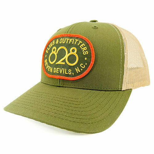 828 Trucker Hat - Happy Camper Olive